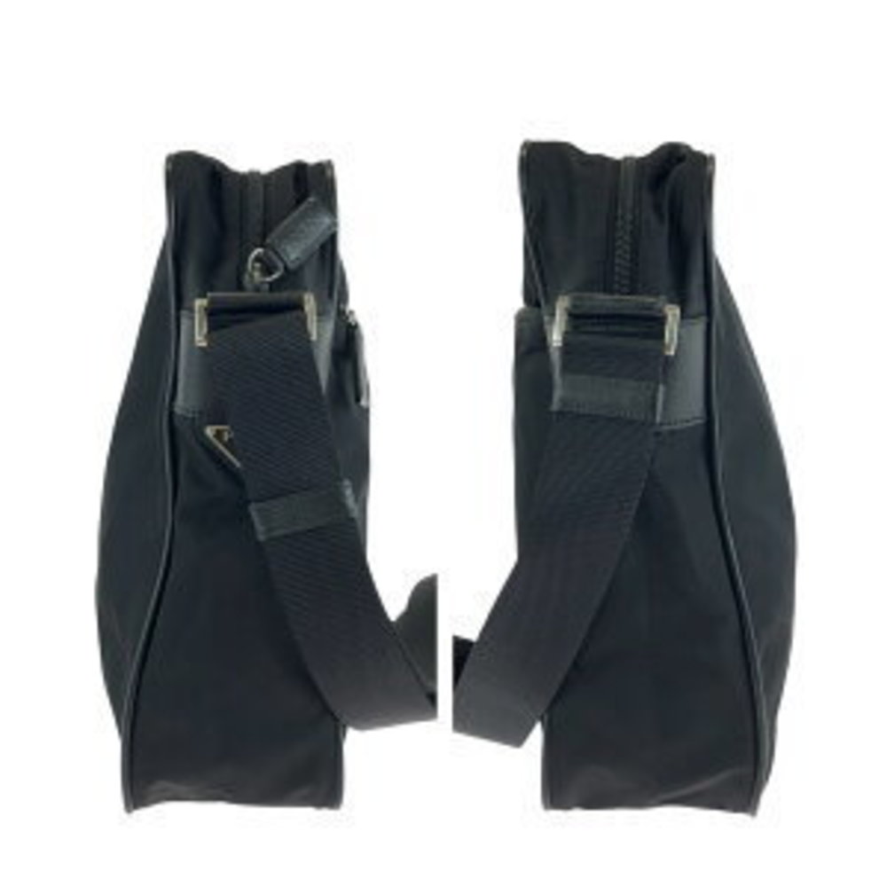 Prada Nylon Leather Shoulder Triangular Tessuto B… - image 7
